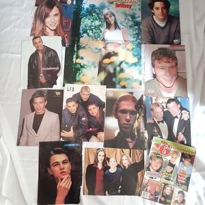 Vintage 90s Musicians & Actor Poster Pack.
